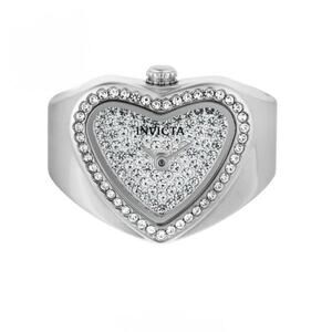 Invicta Mini Angel Women's Ring Watch Crystal Bezel Heart Dial 49578-NEW